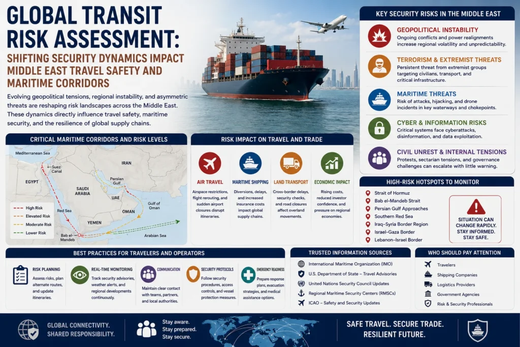 Global transit risk assessment infographic
