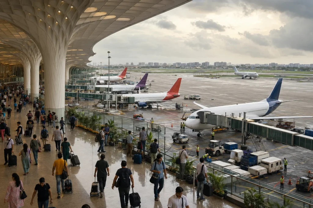 Mumbai airport terminal realignment in motion