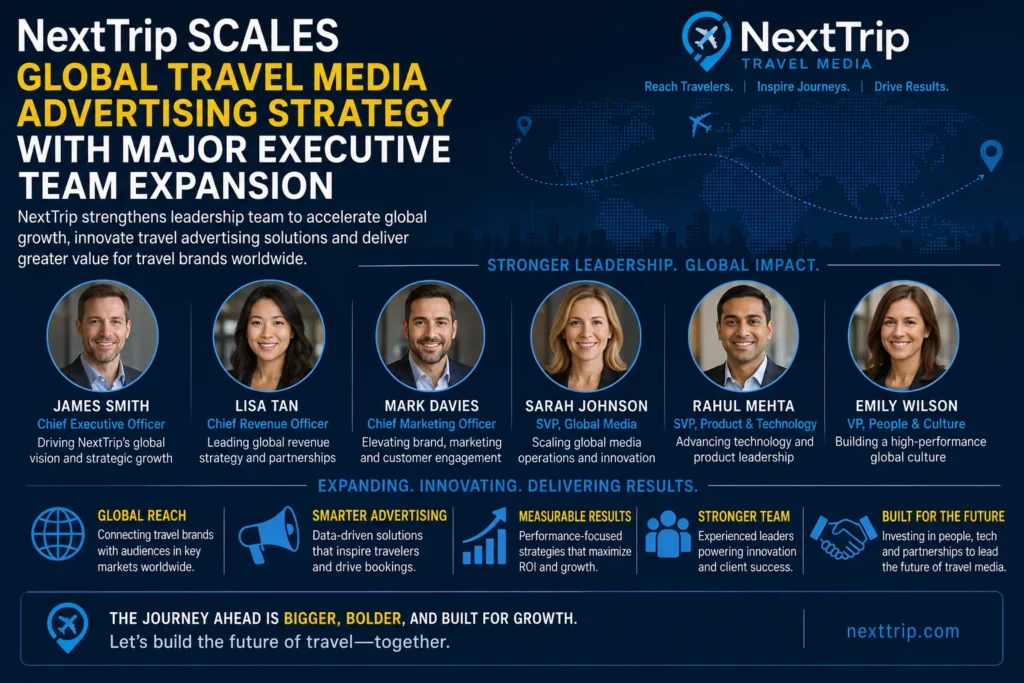 NextTrip accelerates global travel strategy