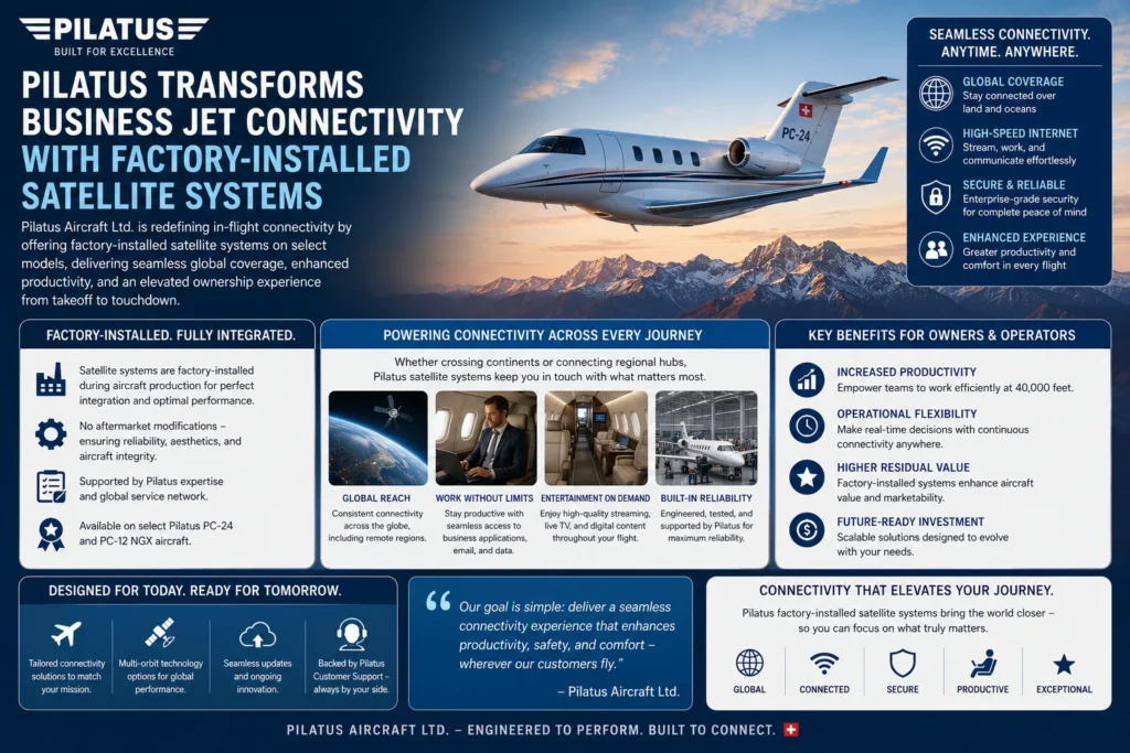 Pilatus transforms business jet connectivity