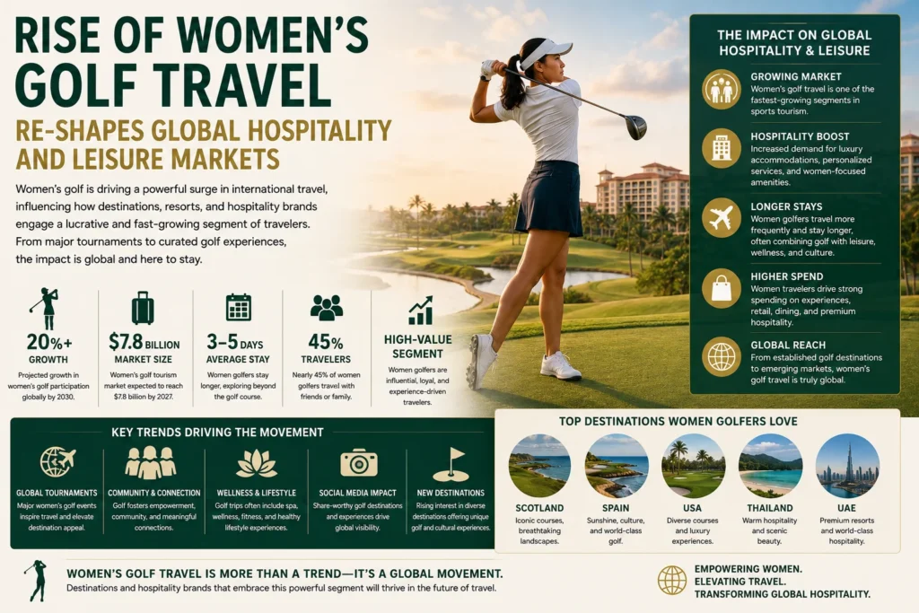 Rise of Women's Golf Travel Re-shapes Global Hospitality and Leisure Markets