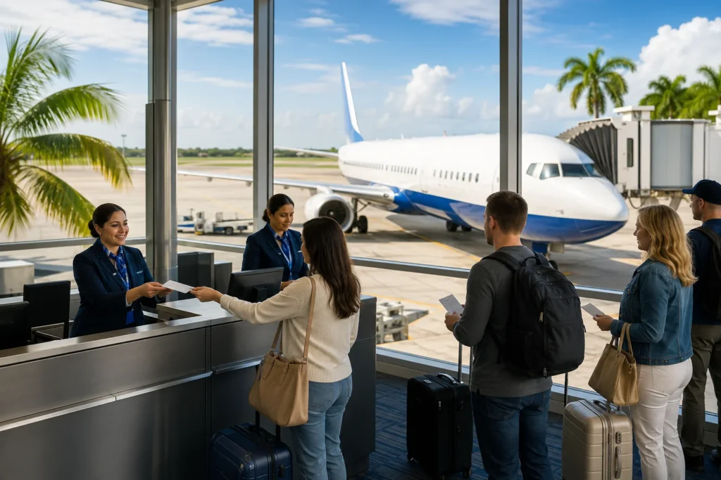 Seamless travel at a sunny Florida gate