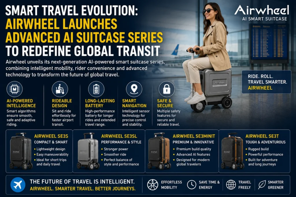 Smart travel with Airwheel suitcase