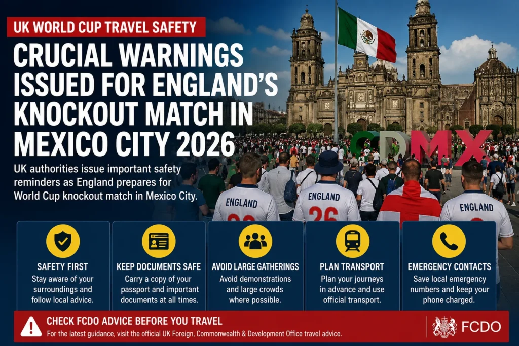 UK travel safety advisory for Mexico City