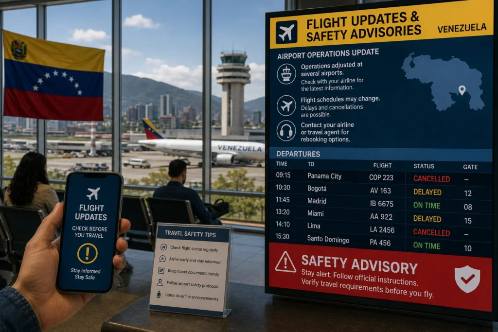 Airport Flight Updates and Safety Advisories