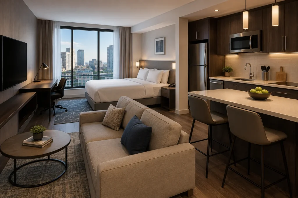 Contemporary Cityview Studio Suite