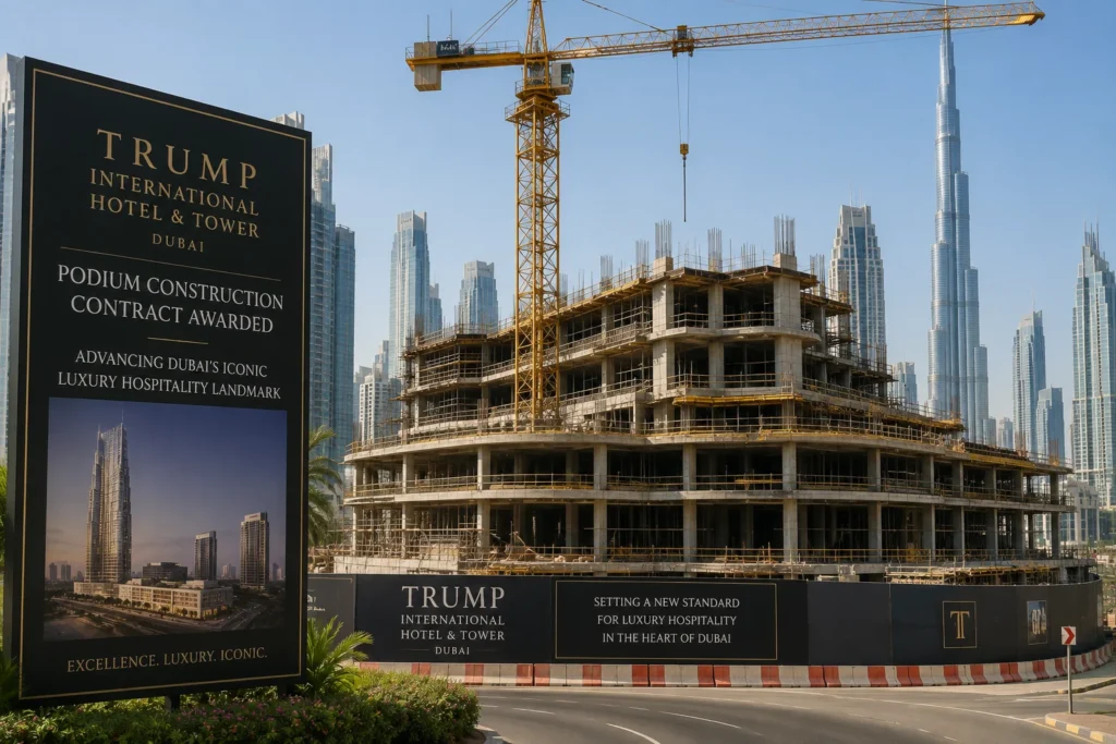 Dubai Luxury Tower Construction Site