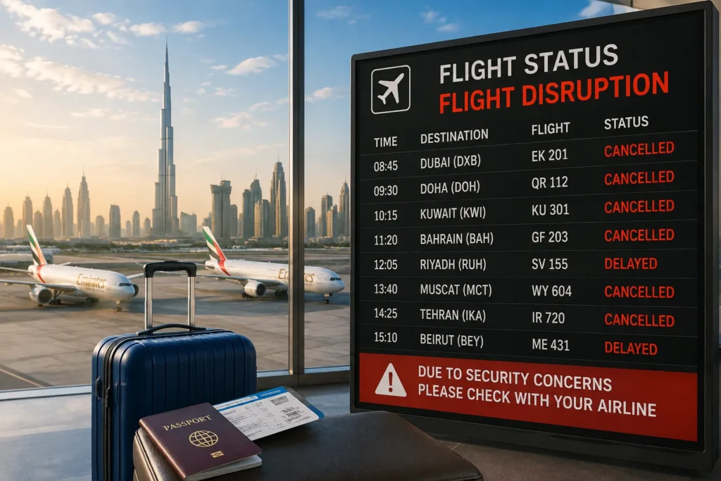 Dubai and Middle East Flight Disruption