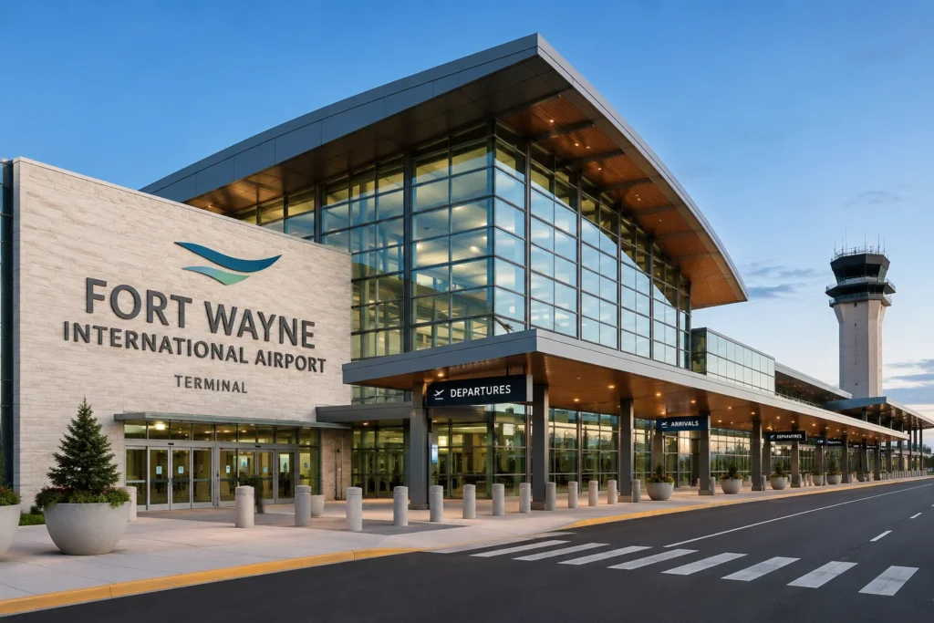 Fort Wayne International Airport at Dusk