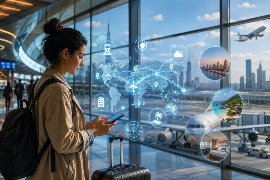 Futuristic Airport Travel Planner