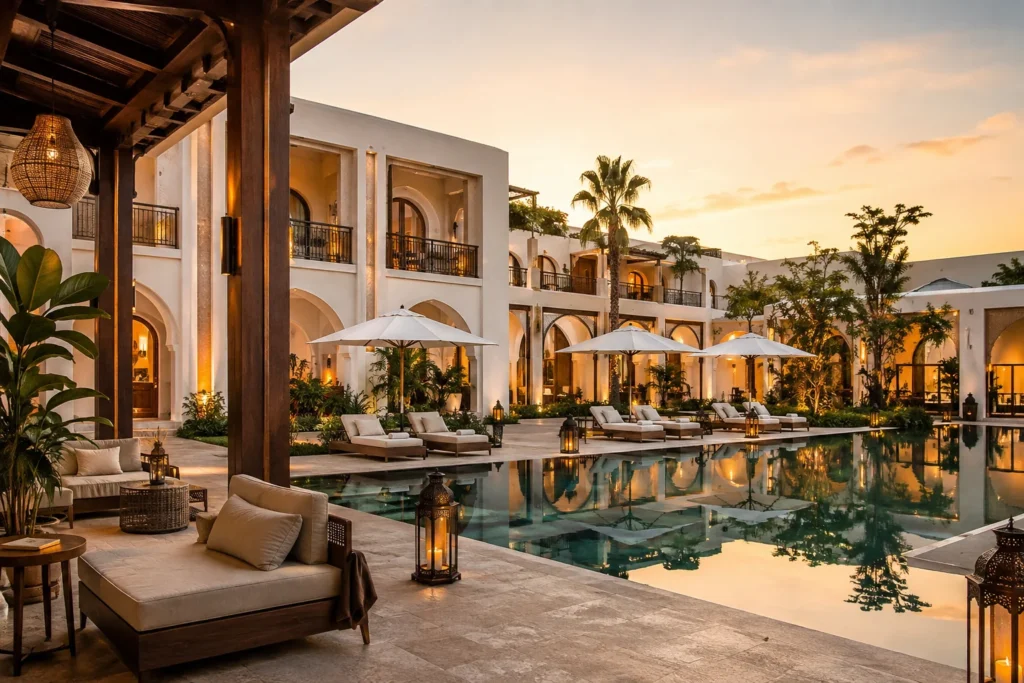 Golden Hour Boutique Resort Courtyard