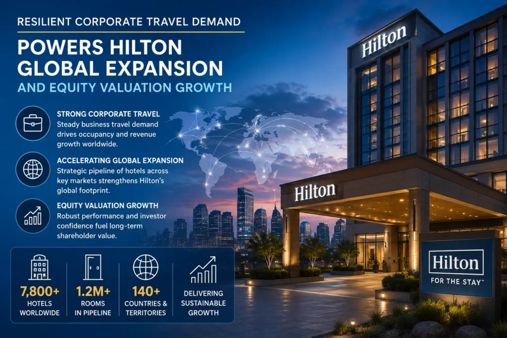 Hilton Global Expansion at Dusk