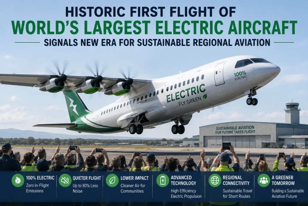 Historic First Flight Electric Aviation Takes Off