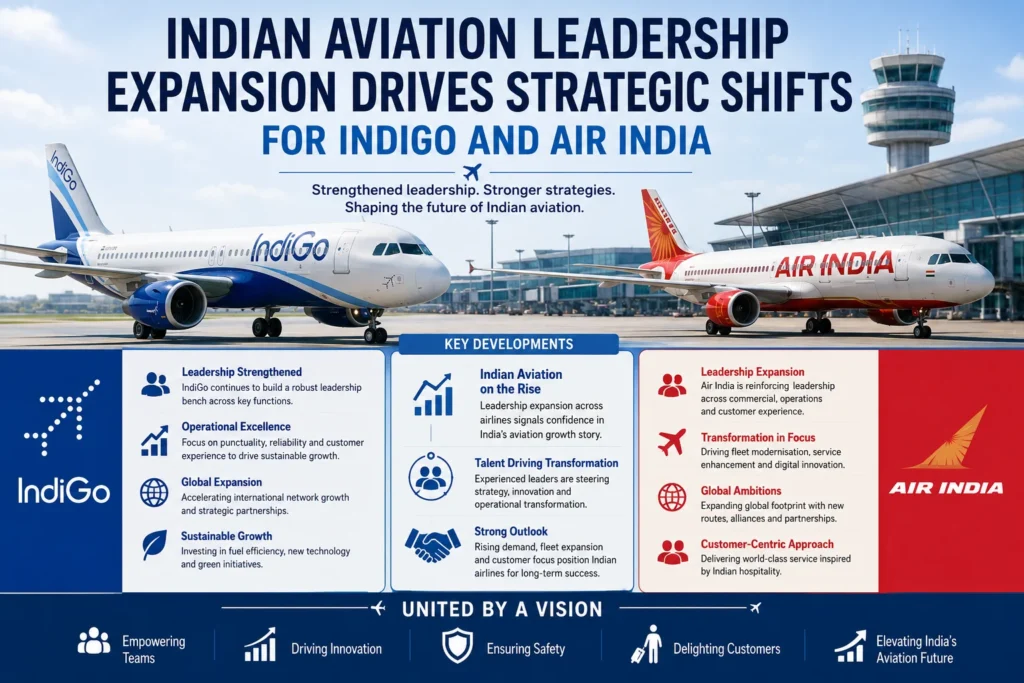 Indian Aviation Leadership Infographic Poster