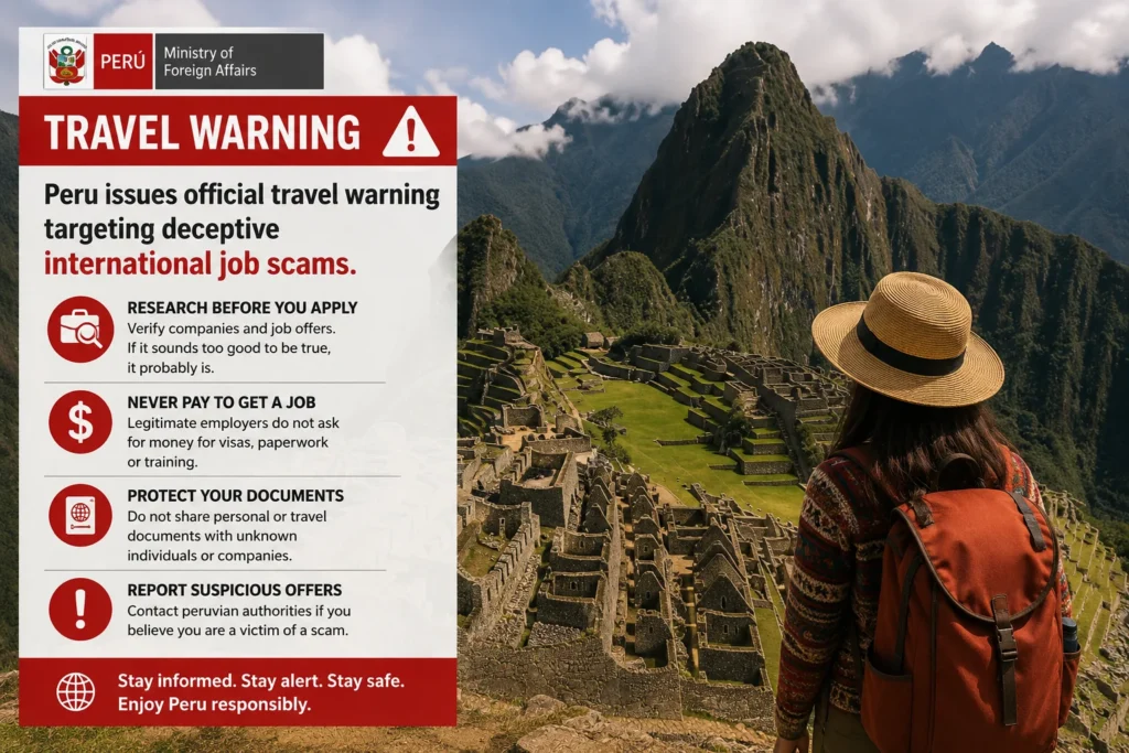 Machu Picchu Travel Safety Alert