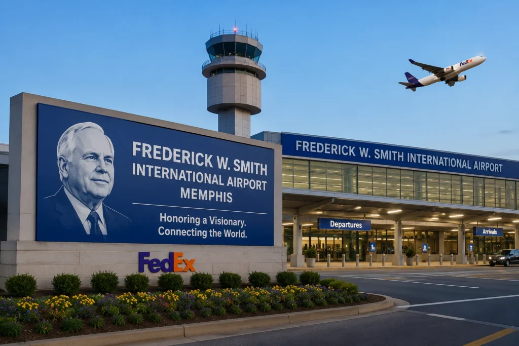 Memphis Airport Renamed Frederick W. Smith International Airport to Honor Logistics Pioneer and Boost Regional Tourism