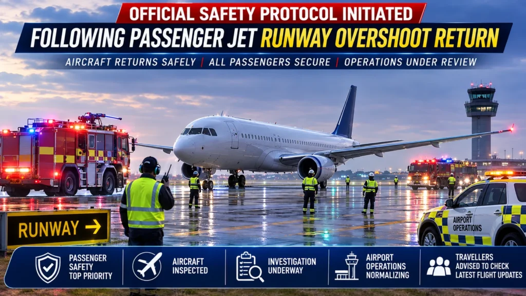 Official Safety Protocol Initiated Following Passenger Jet