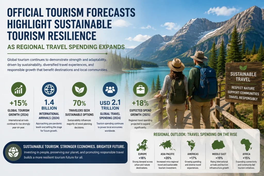 Official Tourism Forecasts Highlight Sustainable Tourism Resilience as Regional Travel Spending Expands