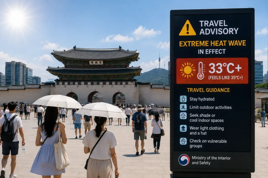 Official Travel Advisory: Extreme Summer Heat Wave Triggers Updated Travel Guidance for South Korea