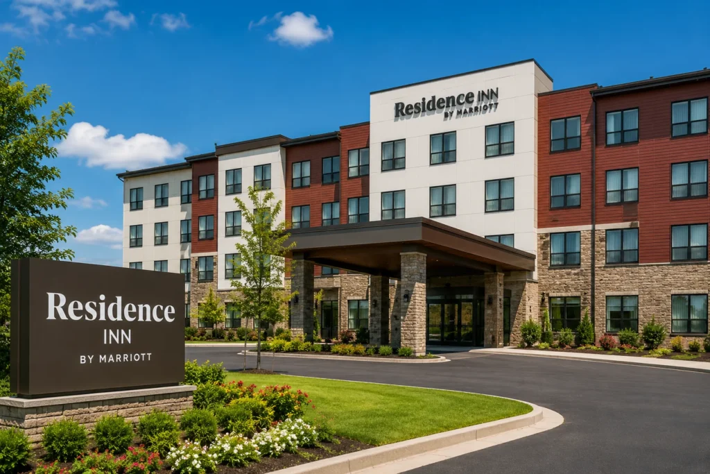Residence Inn Hotel Entrance on a Sunny Day