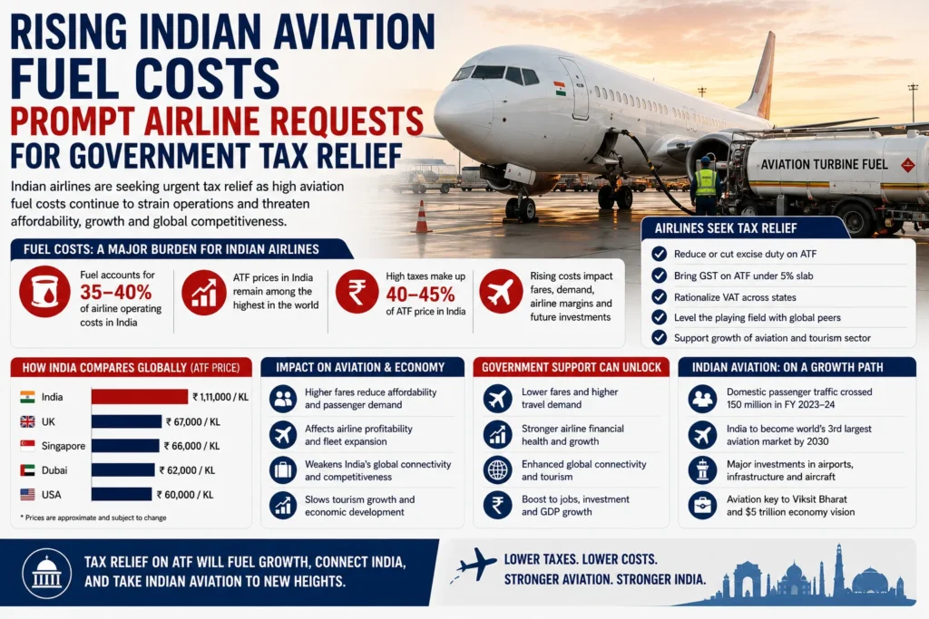 Rising Indian Aviation Fuel Costs Prompt Airline Requests
