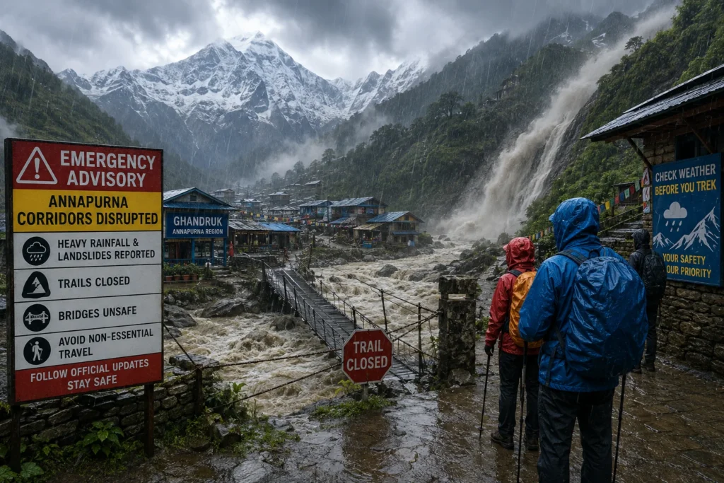 Storm Warning in Annapurna Valley