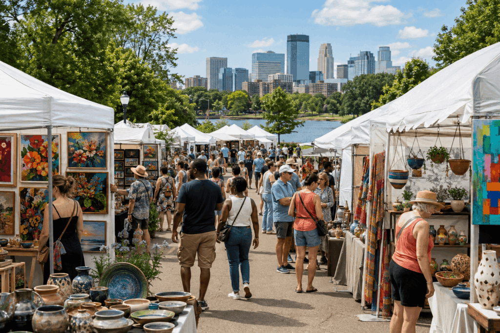 Sunny Lakeside Arts Market