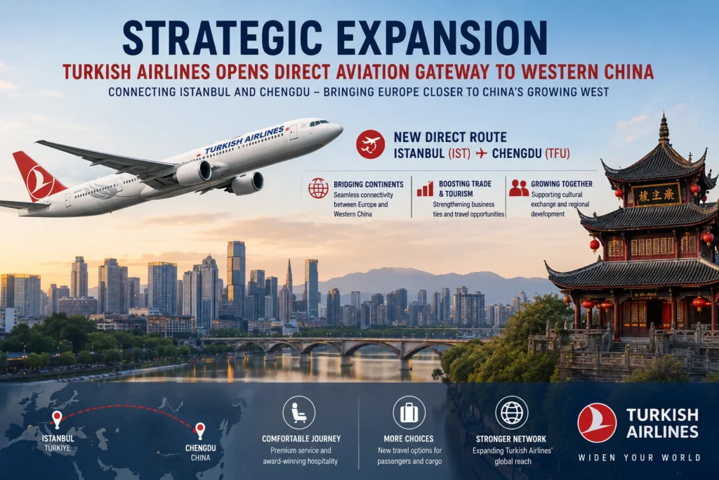 Turkish Airlines Expands to Western China