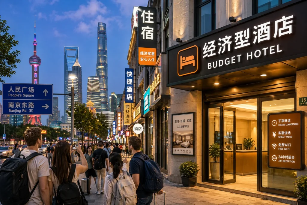 Twilight Stroll by the Budget Hotel