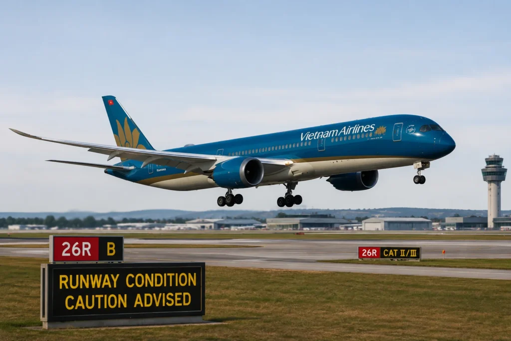 Vietnam Airlines Landing at Runway 26R