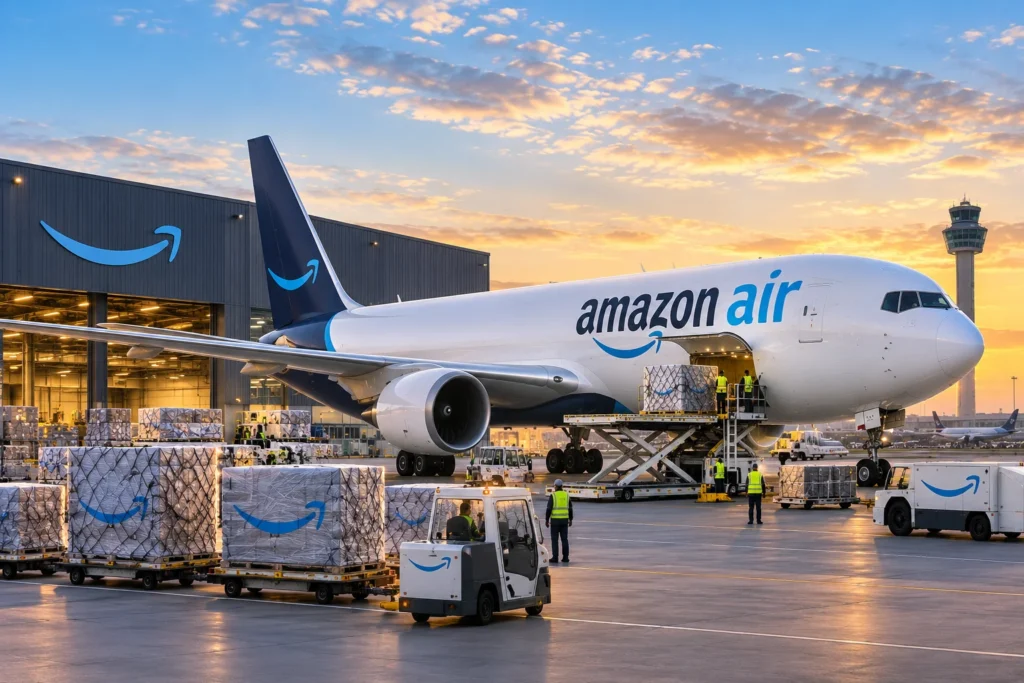 Amazon Air Cargo at Golden Hour