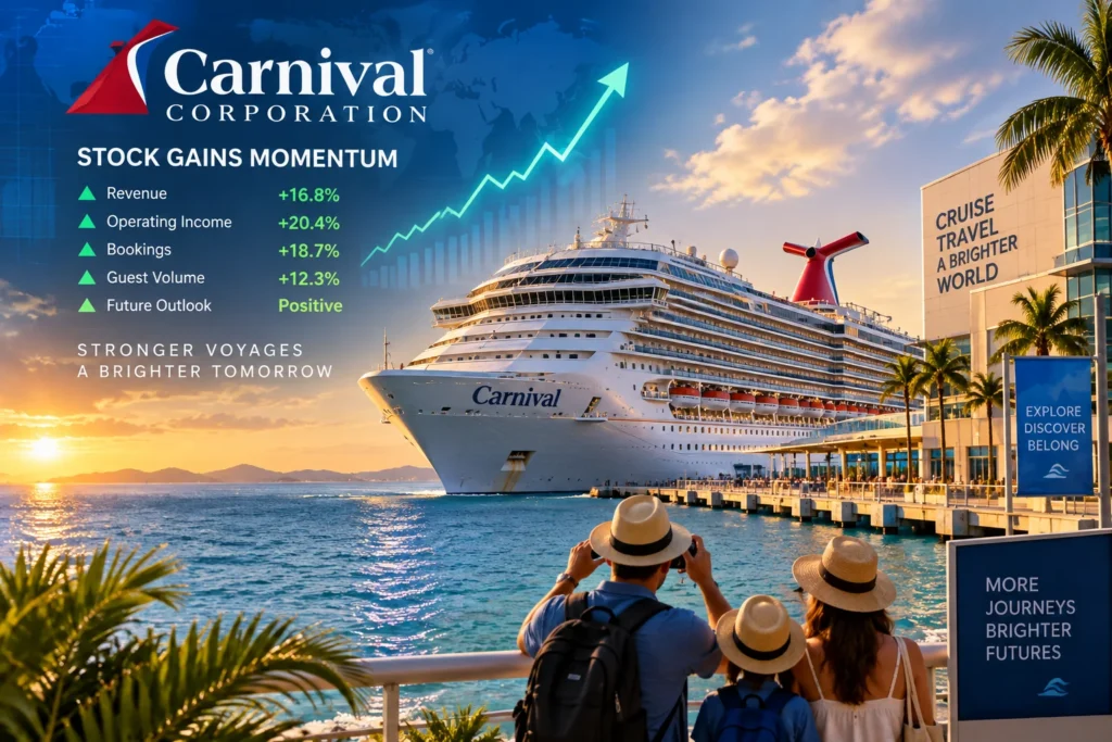 Carnival Cruise Stock Gains at Sunset