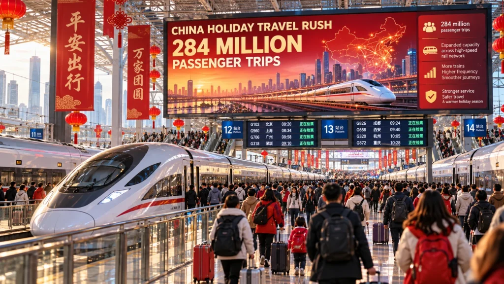 China Holiday Railway Travel Rush Commences as High-Speed Rail Network Prepares for 284 Million Passenger Trips
