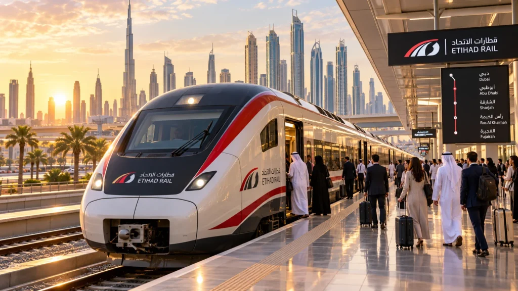 Etihad Rail Passenger Train Launches Landmark Intercity Service Connecting Dubai Across UAE
