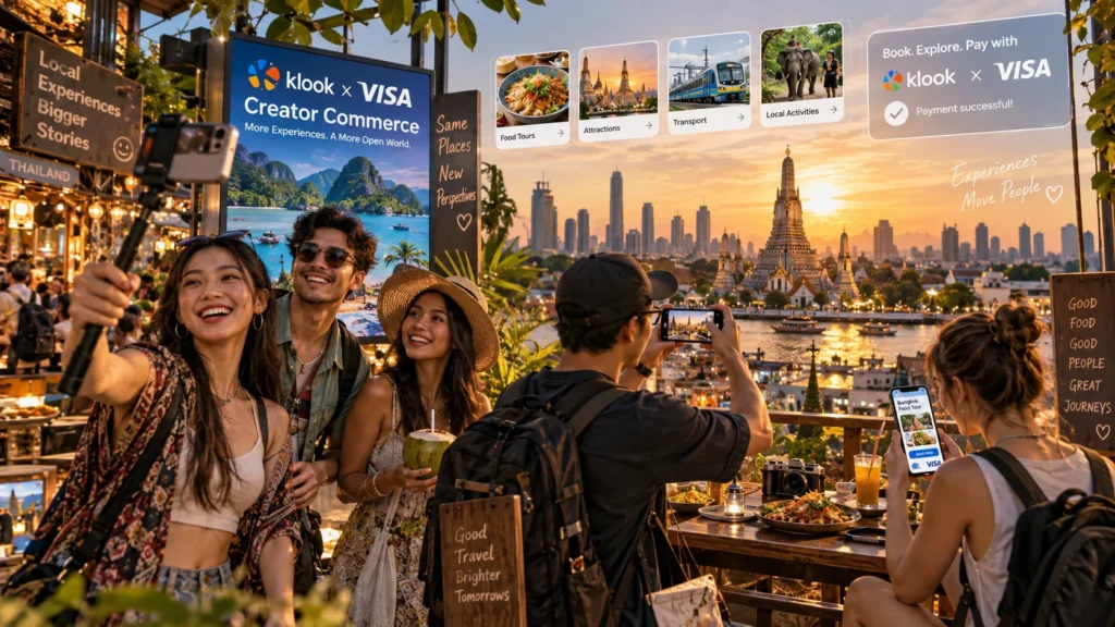 Experience-Led Travel Southeast Asia Surges as Klook and Visa Alliance Unveils Creator Commerce Integration