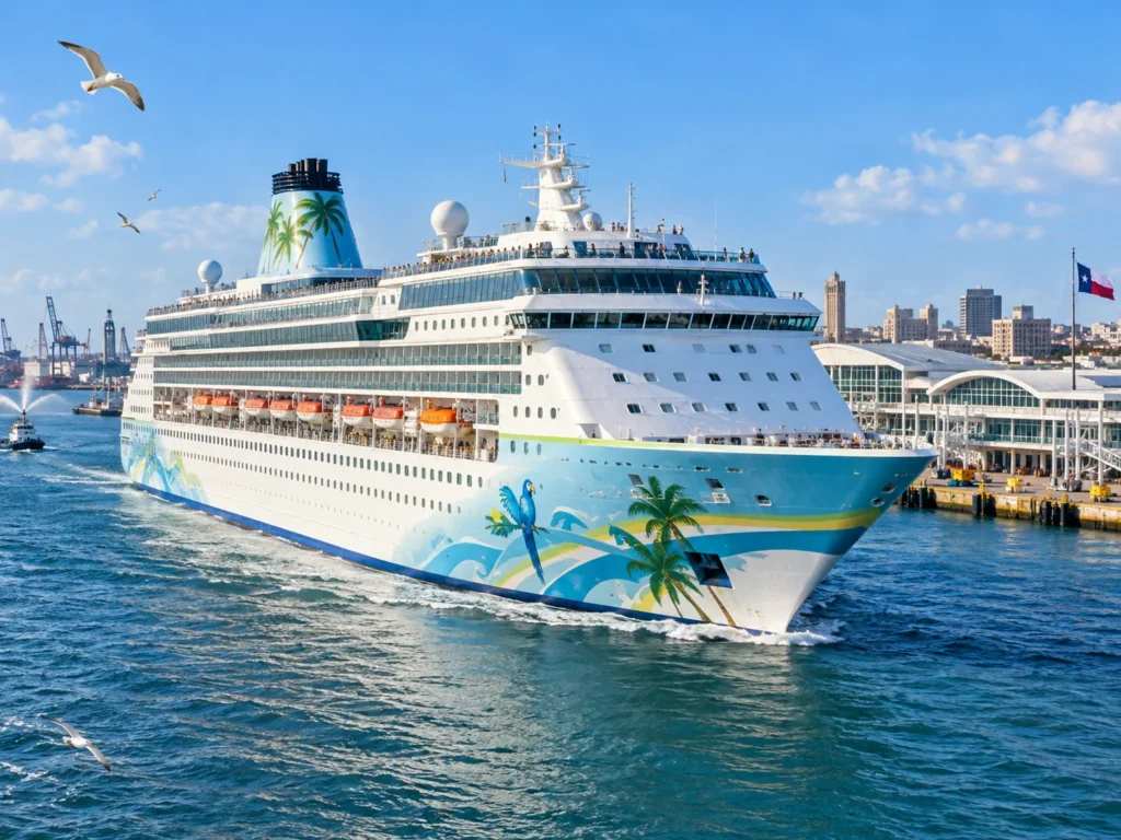 Margaritaville Cruise Ship at Port