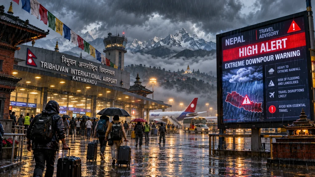 Nepal Travel Safety Advisory: National High Alert Issued Following Extreme Downpour Warning