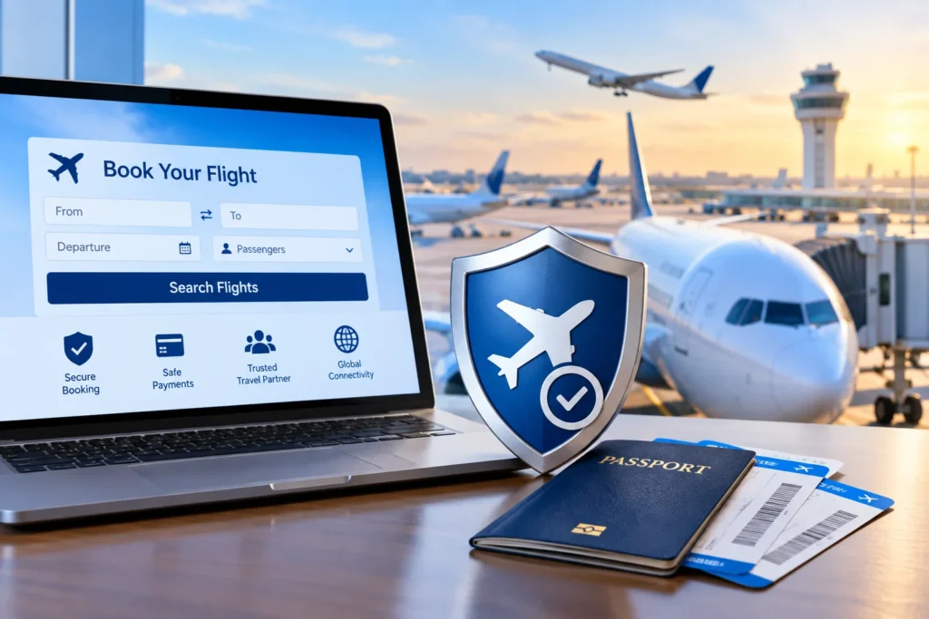 Secure Flight Booking at Sunrise