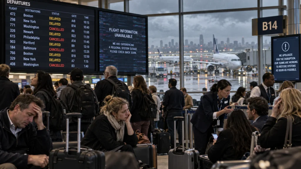 Stormy Airport Delays and Cancellations