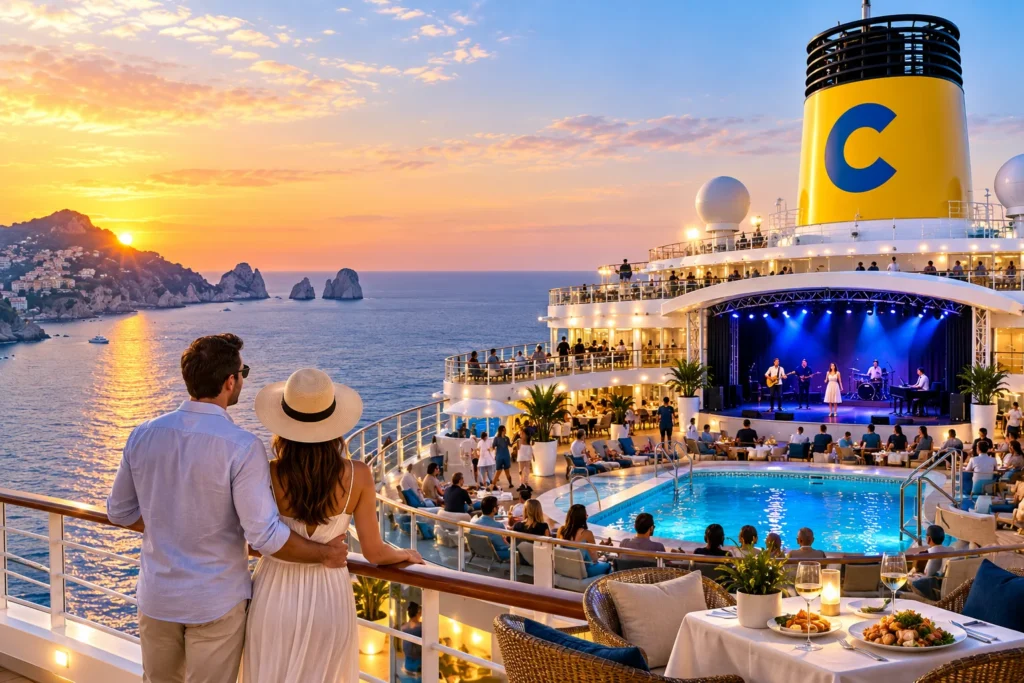Sunset Cruise Deck Celebration