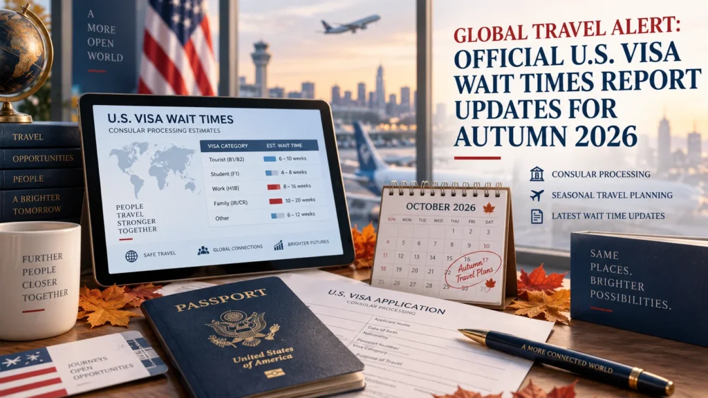 U.S. Visa Wait Times Autumn 2026