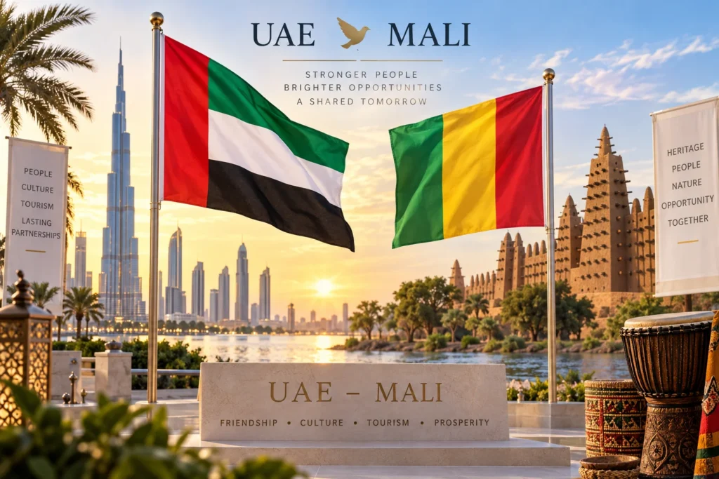 UAE–Mali Friendship at Sunset