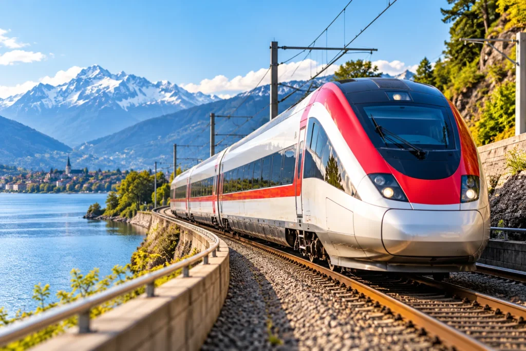 Alpine Express Along the Lake