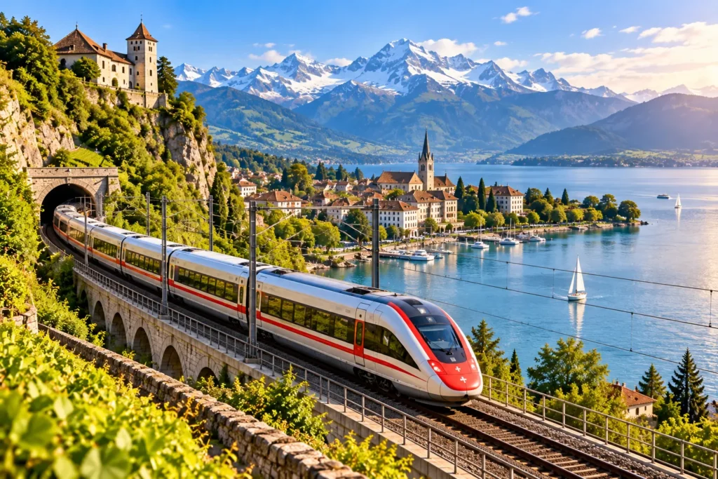 Alpine Lake Train Journey