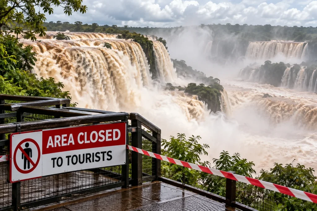 Argentina Briefly Closes Iguazu Falls to Tourists Following Major El Nino Surge