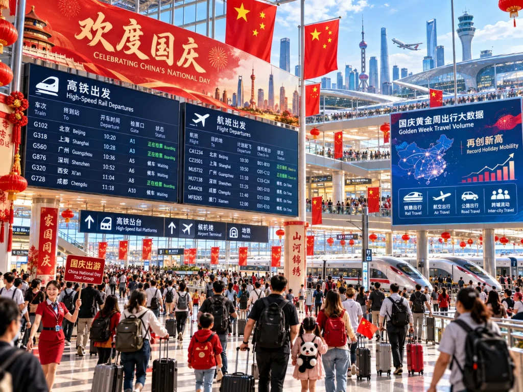China National Day Travel Surge Official Transport Data Points to Record Golden Week Volume