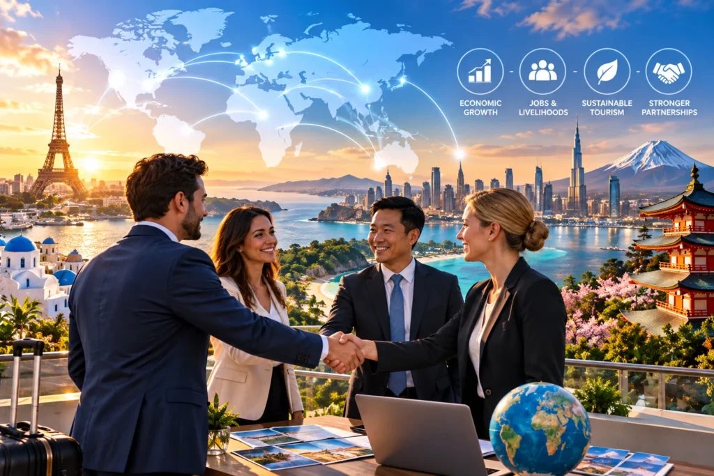 Global Tourism Partnership at Sunset