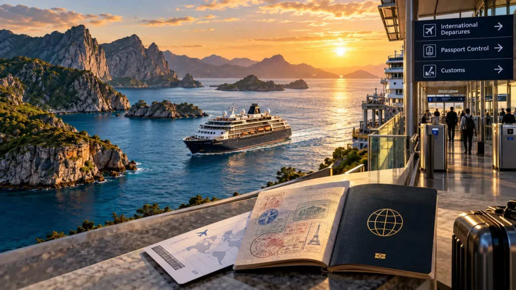 Golden Hour Fjord Departure