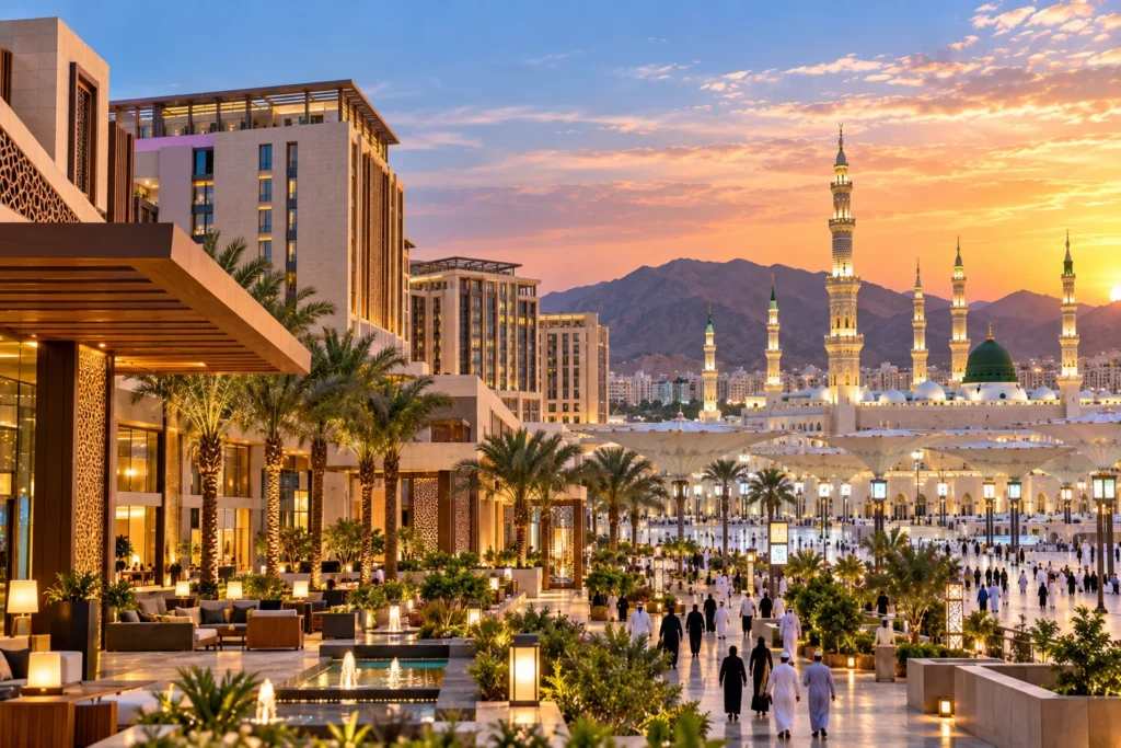 Golden Promenade at Sunset