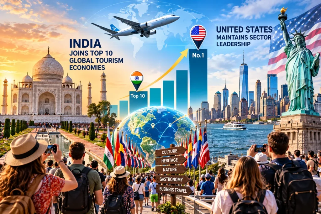 India Joins Top 10 Global Tourism Economies as United States Maintains Sector Leadership